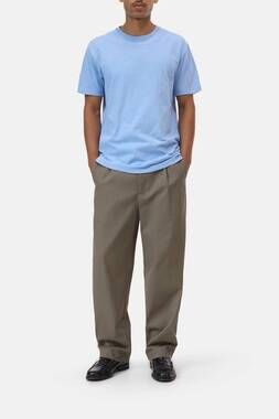 NEW CLOSED organic cotton classic slub short sleeve t-shirt in sky blue